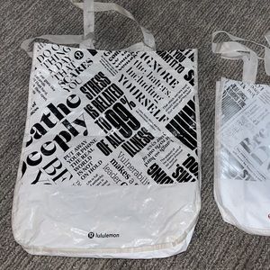 Large White Lululemon Bags. $10 per bag